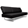 Buy Sofa Bed SQUAR (Convertible) - 3 Seater - Faux Leather Grey 14621 - in the UK